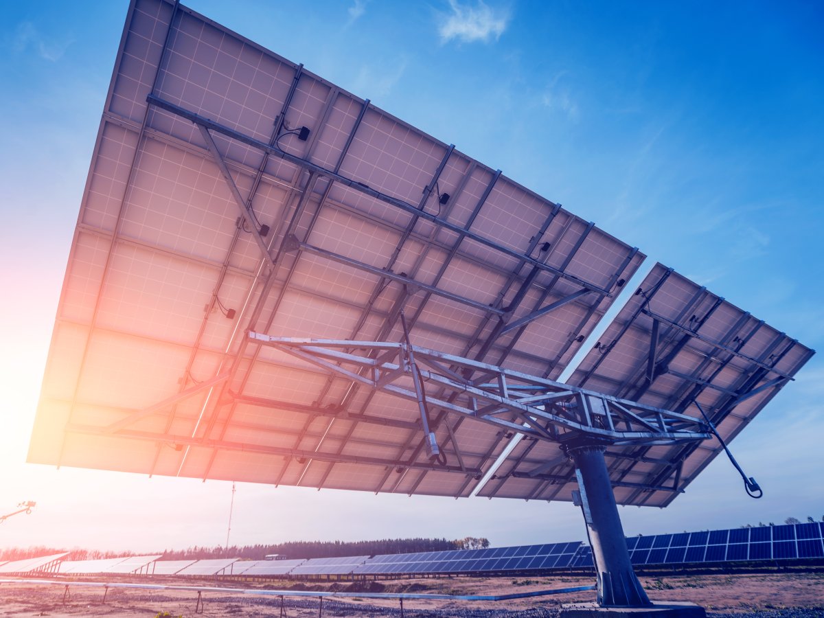 Rückseite eines Solarpanels